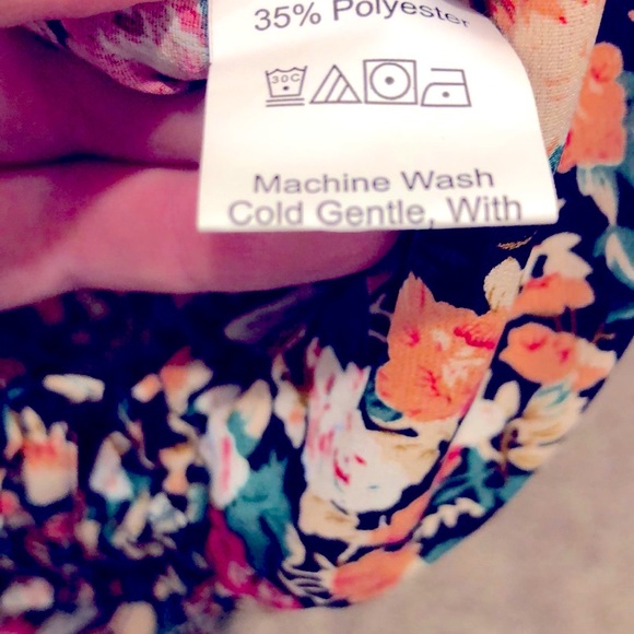 [SHEIN] Floral Long Bell-Sleeve Front-Tie Shirt - Womens Size Medium - Picture 9 of 10